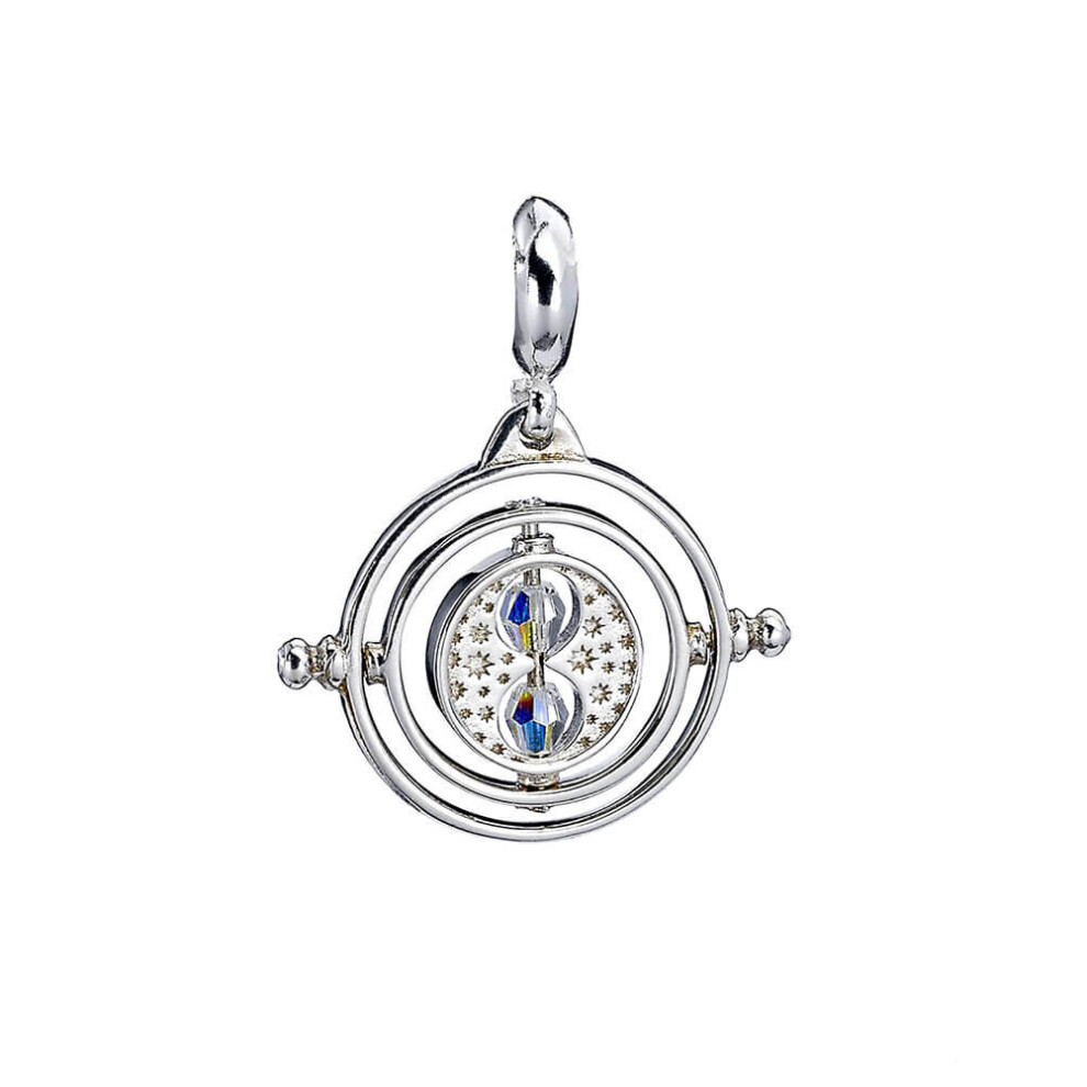 Harry Potter Sterling Silver Time Turner Slider charm with Swarovski Crystals