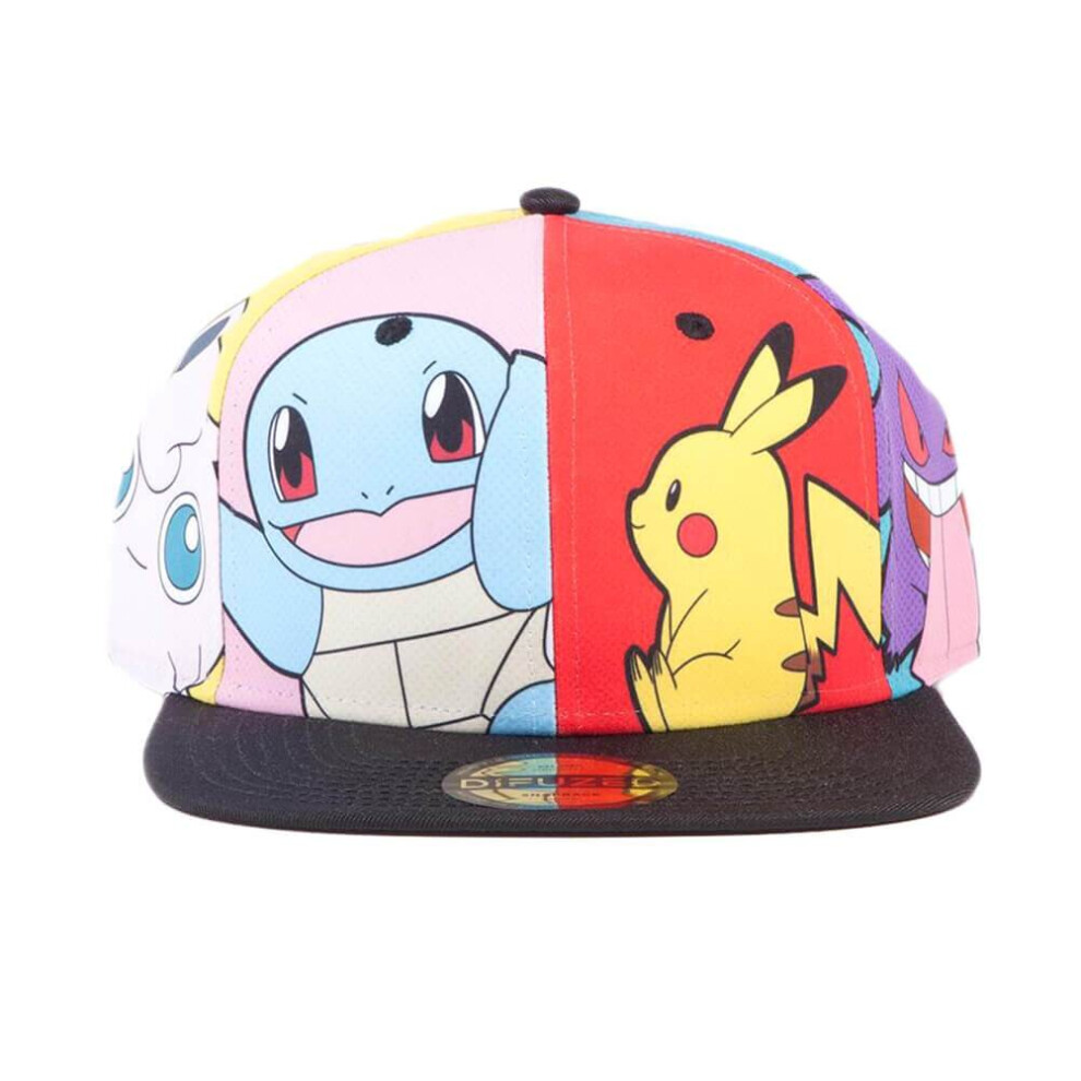 Pokémon Pokemon Multi Character Pop Art Snapback Cap - Jigsaw Puzzle
