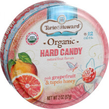Torie And Howard Organic Hard Candy Pink Grapefruit And Tupelo Honey