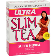 Hobe Labs, Thé Ultra Mince, Super Herbes, Sans Caféine, 24 Sachets de Tisane, 1,69 oz (48 g) Chacun