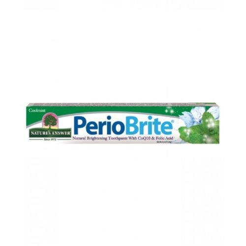 Nature's Answer PerioBrite Tandkräm, Cool Mint, 4 oz (2-pack) Fluoridfri