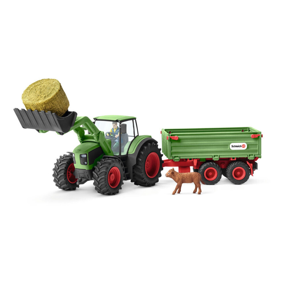Schleich Farm World Tractor With Trailer