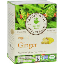 Traditional Medicinals, Gingembre Biologique, Sans Caféine, 16 Sachets de Thé, 0,85 oz (24 g)