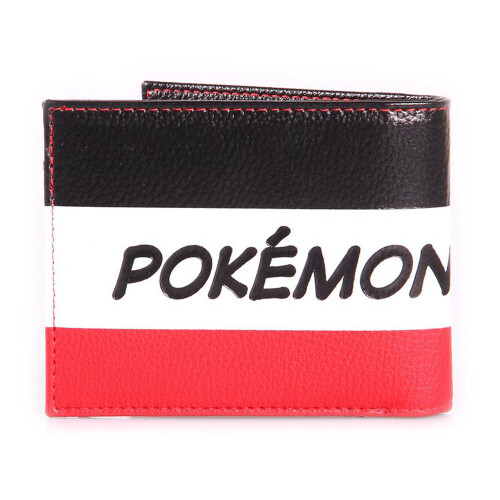 Pokémon Pokemon Pikachu Striped Tri-colour All-Over Print Bi-fold Wallet 1