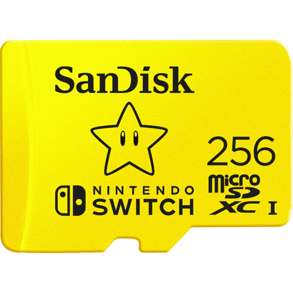 Sandisk 256Gb Uhs-I Microsdxc Memory Card For The Nintendo Switch