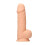 Silicone Dildo With Balls - 21,6 cm - Flesh 3