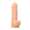 Silicone Dildo With Balls - 21,6 cm - Flesh 1