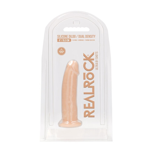 Silicone Dildo Without Balls - 15,3 cm - Flesh 1