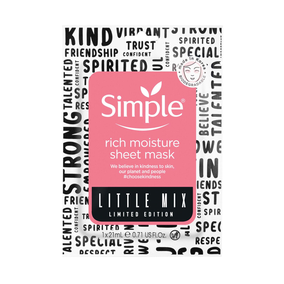Simple Rich Moisture Sheet Mask 21g