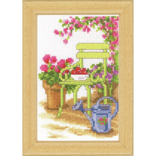Garden Chair Counted Cross Stitch Kit