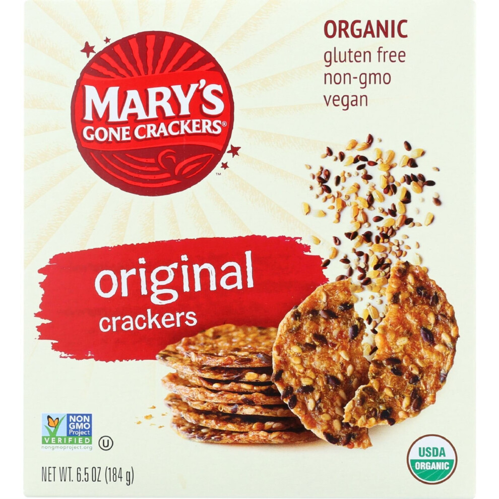 Marys Gone Crackers Crackers Organic Wheat Free - Gluten Free - 6.5 oz