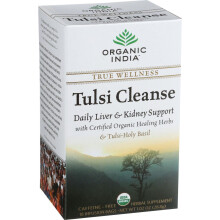 Organic India, Thé Tulsi, Nettoyage, Sans Caféine, 18 Sachets d'Infusion, 1,02 oz (28,8 g)