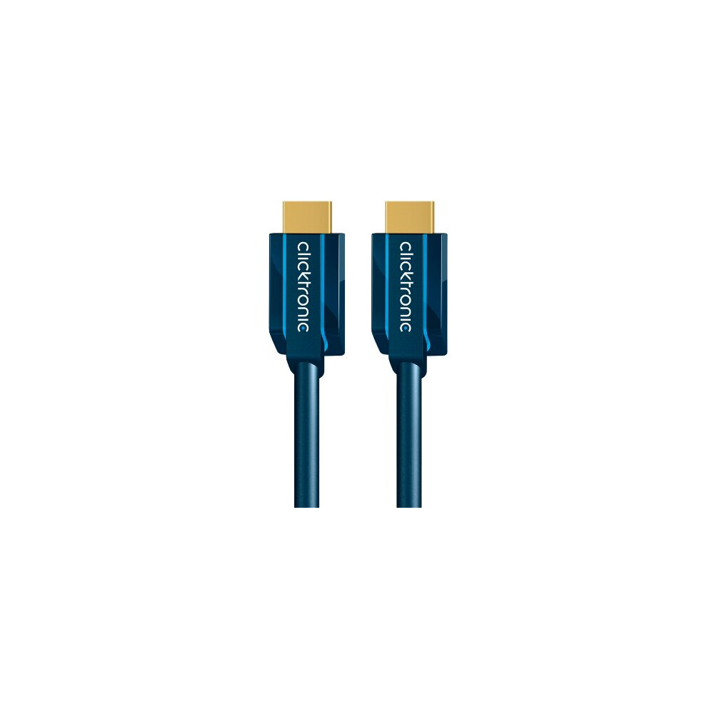Clicktronic Hdmi Cable W/Ethernet. M/M. 1.0M Blue 4040849703010
