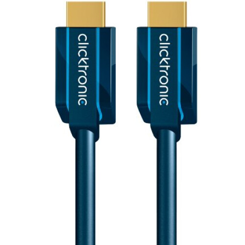 Clicktronic HDMI Cable w/Ethernet. M/M. Blue. 1.5m