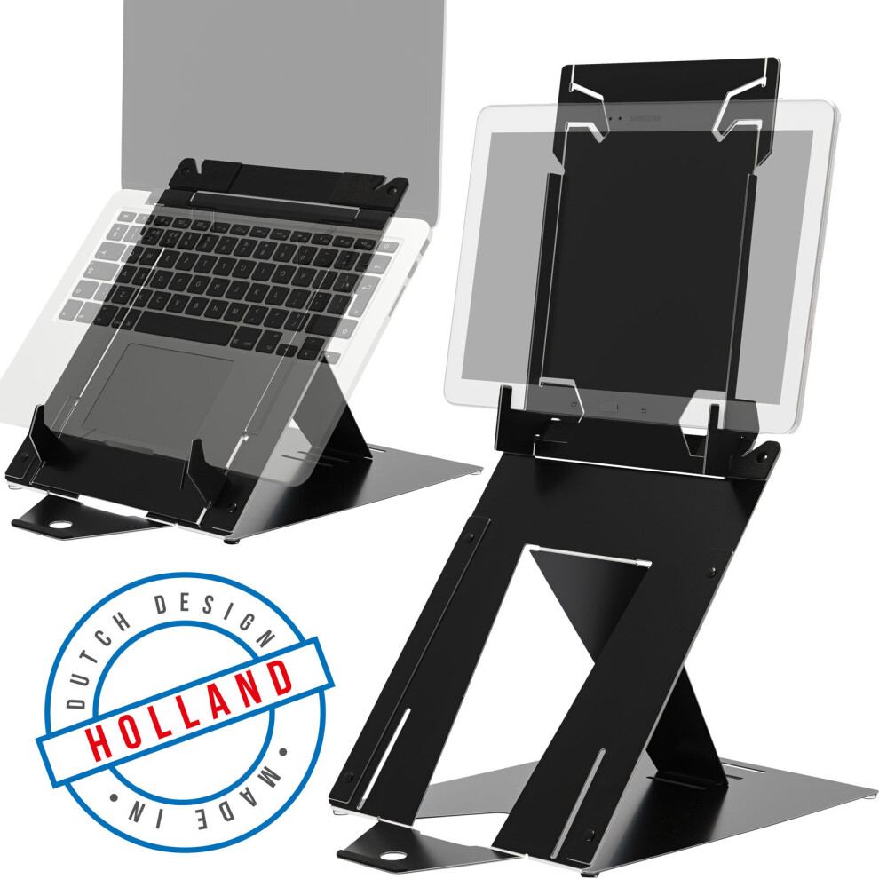 R-Go Tools R-Go Riser Duo, Tablet And Laptop Stand, Adjustable, 8719274491156