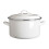 Premier Housewares Porter 4.7Ltr White Enamel Casserole Dish 1