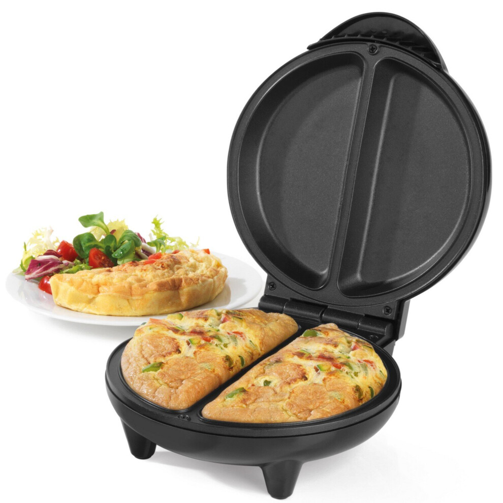 Salter Non-Stick Electric Dual Egg Kitchen Food Breakfast Omelette Maker Cooker