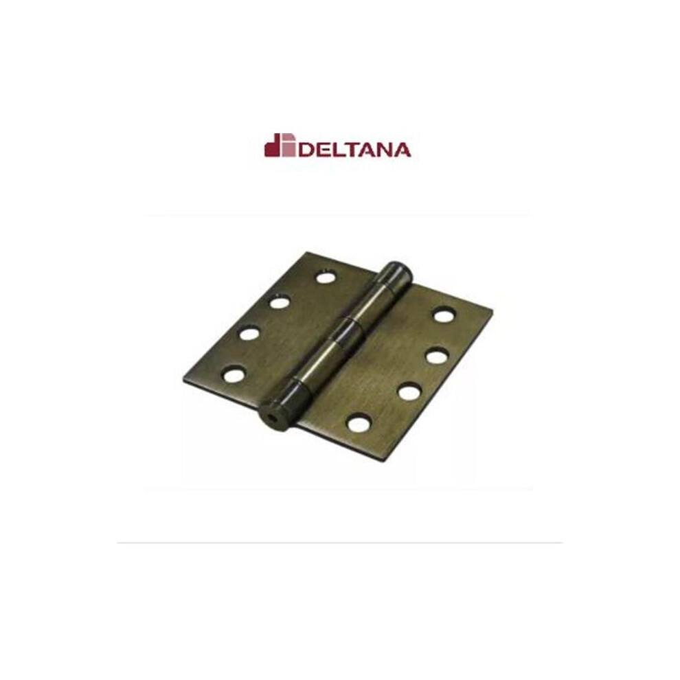 4 X 4 In. Square Corner Ball Bearing Mortise Hinge, Antique Brass 753153393436