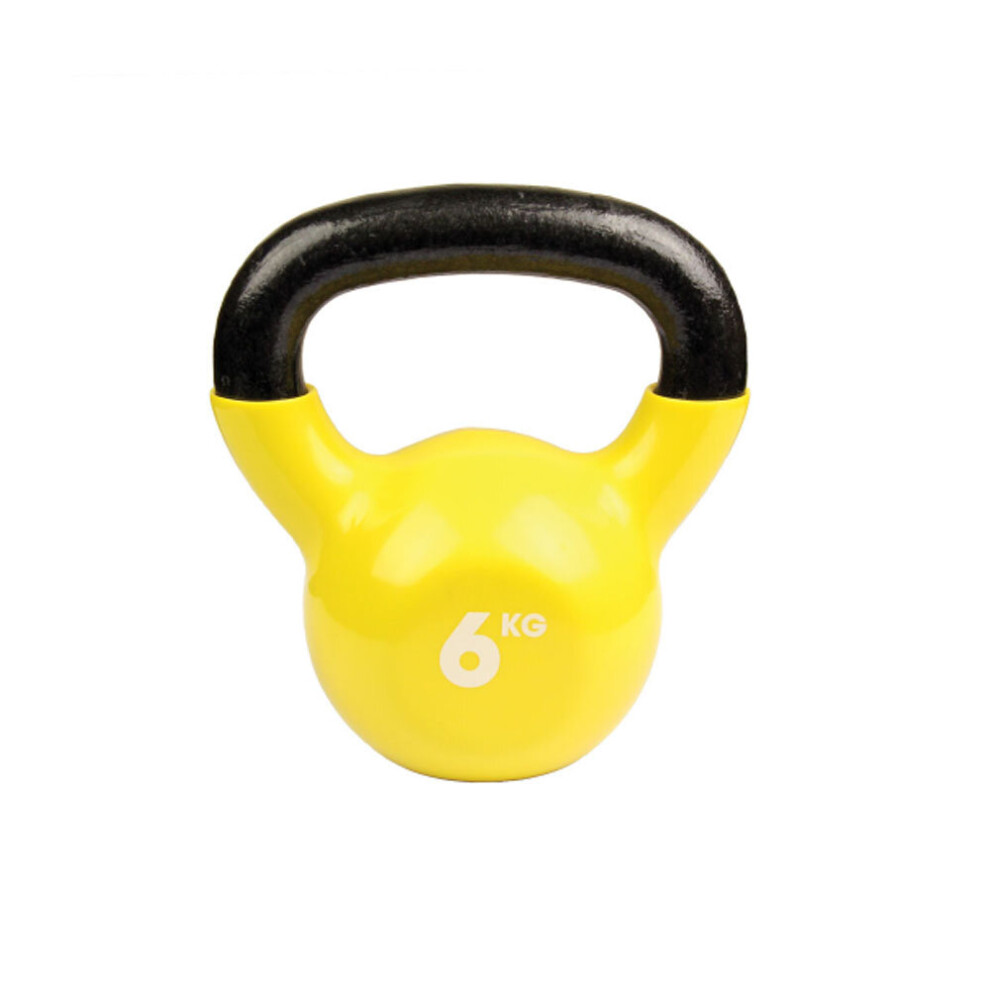 Fitness Mad Training Gym Training Home Kettlebell Weight - 6Kg Yellow