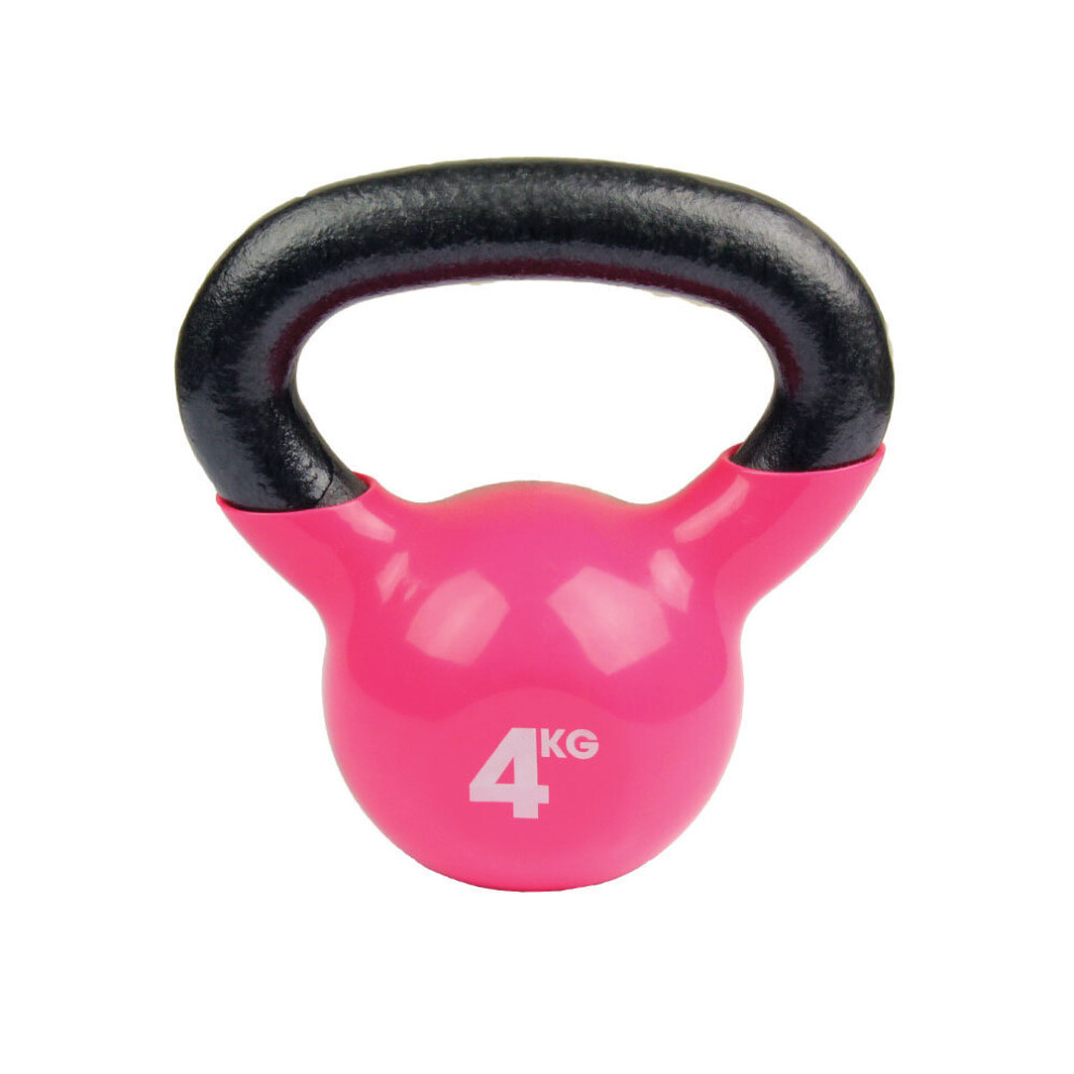 Fitness Mad Training Gym Training Home Kettlebell Weight Pink - 4kg