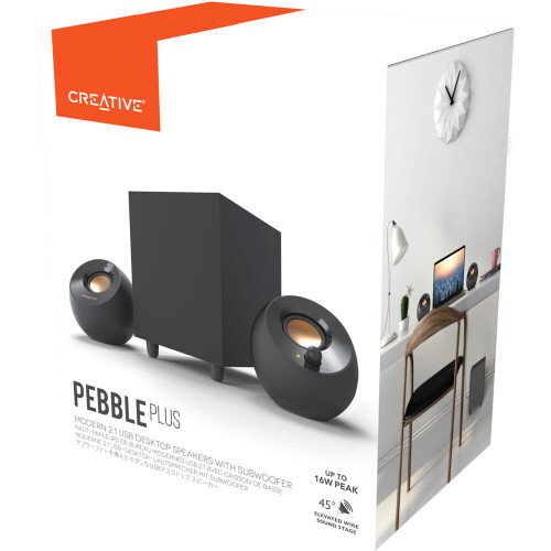 Creative Labs Pebble Plus 2.1-Channel Desktop Speakers with Subwoofer 2