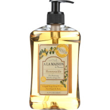 A La Maison de Provence, Flüssigseife für Hände und Körper, Geißblatt, 16,9 fl oz (500 ml)