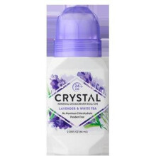 CRYSTAL, Mineralangereichertes Deodorant Roll-On, Lavendel & Weißer Tee, 2,25 fl oz (66 ml)