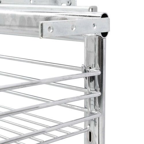 VidaXL vidaXL 3-Tier Pull-out Kitchen Wire Basket Silver 47x35x56cm Rack Organiser 1