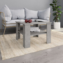 vidaXL Coffee Table Concrete Grey Engineered Wood Couch Dining Telephone Table