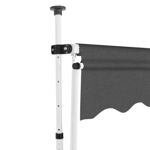 VidaXL vidaXL Einziehbare Markise Handbetrieben 150 cm Anthrazit 2