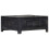 VidaXL vidaXL Solid Mango Wood Coffee Table Black 65cm Couch Table Living Room Table 7