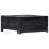 VidaXL vidaXL Solid Mango Wood Coffee Table Black 65cm Couch Table Living Room Table 1