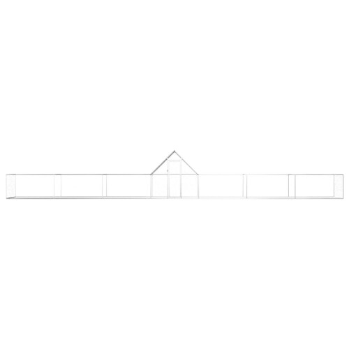 VidaXL vidaXL Hühnerstall 14x2x2 m Verzinkter Stahl 1