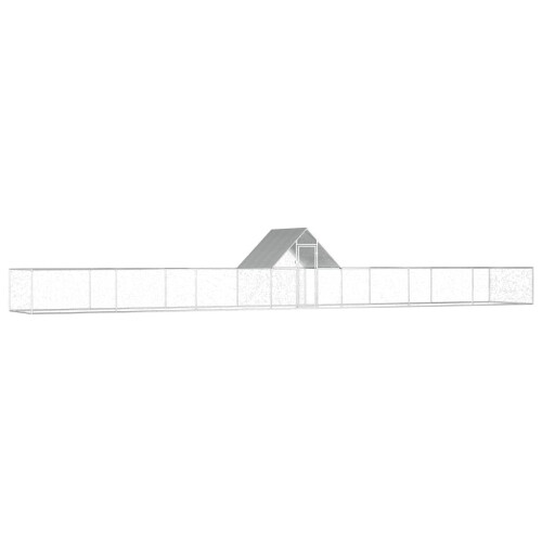 VidaXL vidaXL Hühnerstall 14x2x2 m Verzinkter Stahl