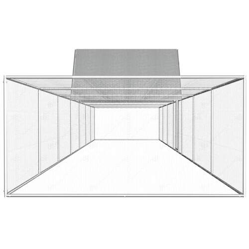 VidaXL vidaXL Hühnerstall 14x2x2 m Verzinkter Stahl 2