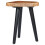 VidaXL vidaXL Solid Teak Wood Coffee Table Handmade Natural Colour Black Side Table 9
