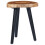 VidaXL vidaXL Solid Teak Wood Coffee Table Handmade Natural Colour Black Side Table 2