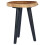 VidaXL vidaXL Solid Teak Wood Coffee Table Handmade Natural Colour Black Side Table 7