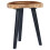 VidaXL vidaXL Solid Teak Wood Coffee Table Handmade Natural Colour Black Side Table 6
