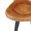 VidaXL vidaXL Solid Teak Wood Coffee Table Handmade Natural Colour Black Side Table 4