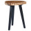 VidaXL vidaXL Solid Teak Wood Coffee Table Handmade Natural Colour Black Side Table 8