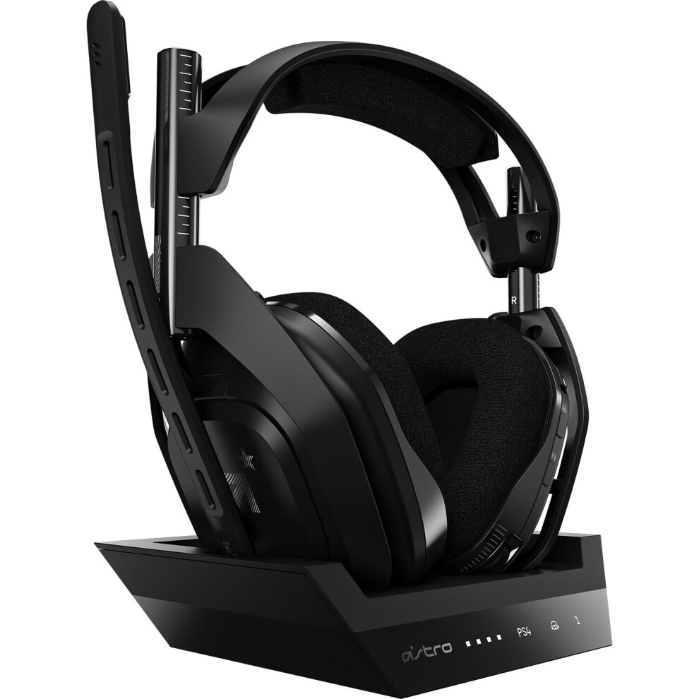 Astro Gaming A50 Wireless Gaming Headset With Base Station ( & For Windows, Mac, And Ps4) Black/Gray