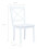 VidaXL vidaXL 4x Solid Rubber Wood Dining Chairs Sturdy White Wooden Kitchen Seating 7