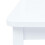 VidaXL vidaXL 4x Solid Rubber Wood Dining Chairs Sturdy White Wooden Kitchen Seating 6