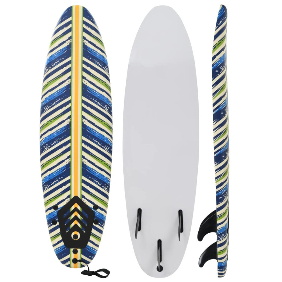 Vidaxl Surfboard 170Cm Leaf Sport Beginner Buoyancy Wave Riding Surfing Board
