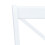VidaXL vidaXL 6x Solid Rubber Wood Dining Chairs White and Light Wood Kitchen Seating 4