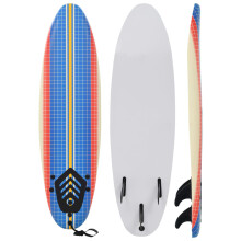 vidaXL Surfboard 170cm Mosaic Beginner Buoyancy Wave Riding Surfing Board