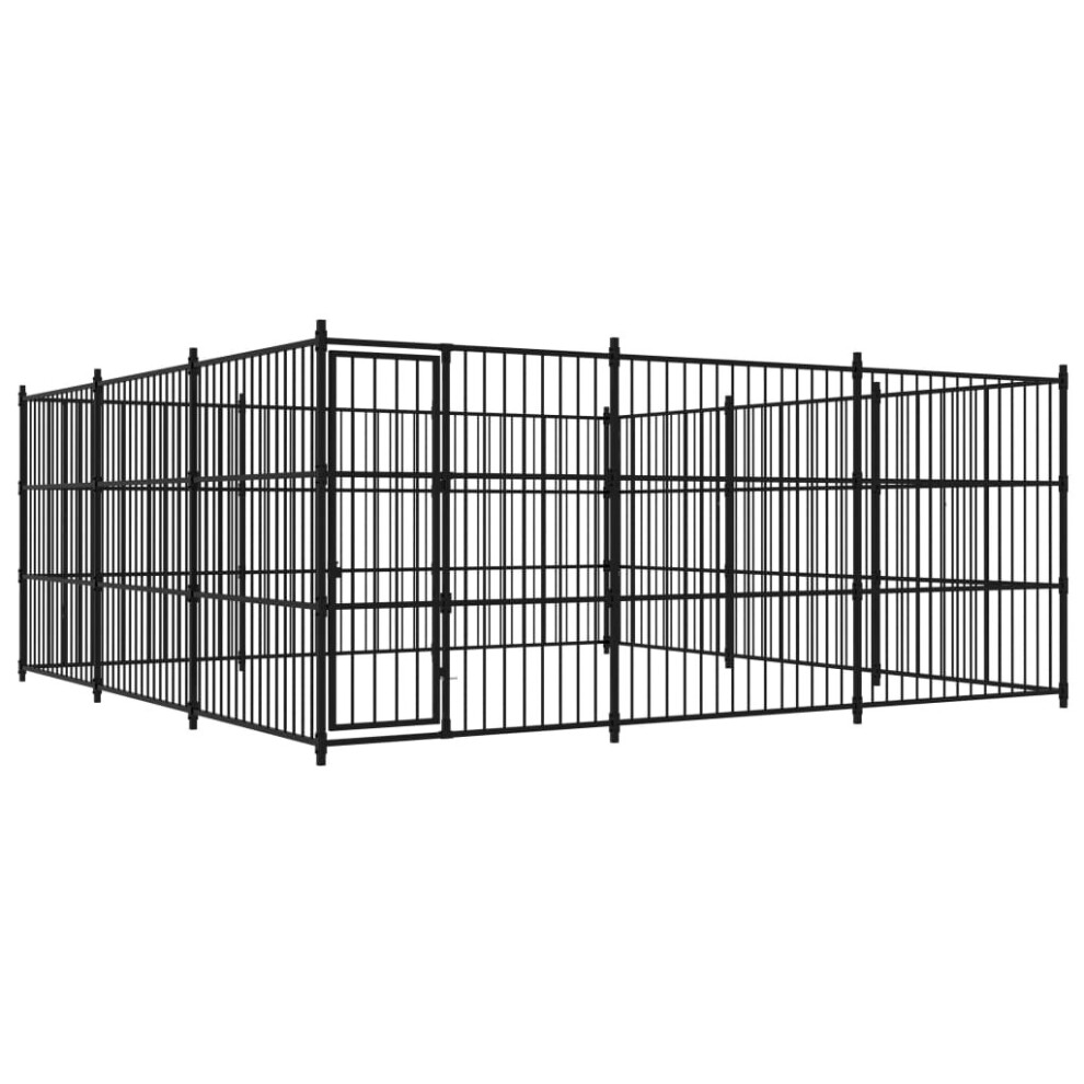 vidaXL Outdoor Dog Kennel 450x450x185cm Garden Pet House Playpen Exercise Cage