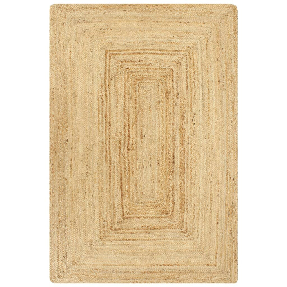 vidaXL Handmade Rug Jute Natural 160x230cm Home Room Flooring Area Carpet Mat