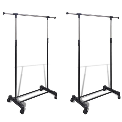 VidaXL vidaXL Verstellbare Kleiderständer 2 Stk. 1 Kleiderstange